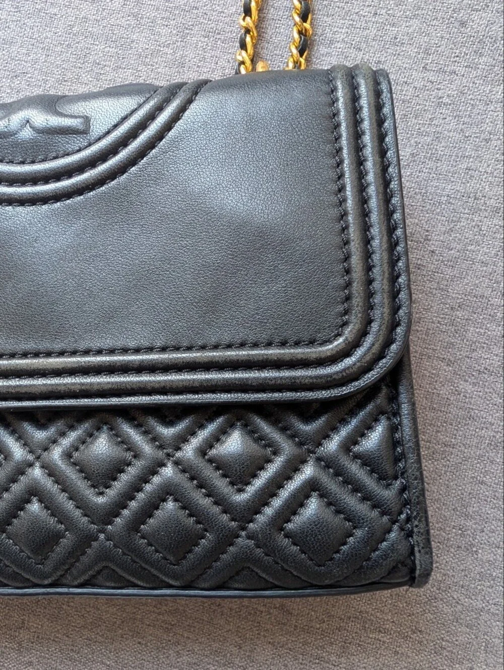 Black Quilted Tory Burch